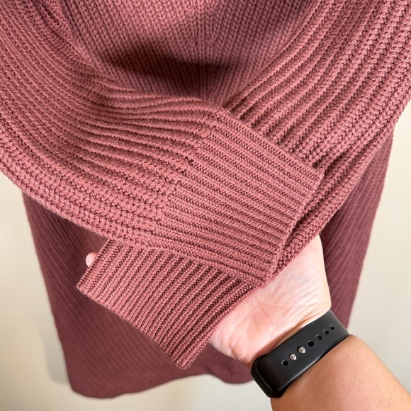 Aritzia Wilfred Seville Merino Wool Sweater Dress Ashy Rose Size Small - Picture 7 of 9